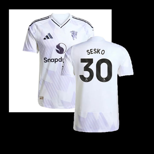 2025-2026 Man Utd Authentic Away Shirt (Sesko 30)