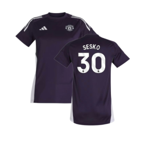 2025-2026 Man Utd Training Jersey (Aurora Plum) - Womens (Sesko 30)