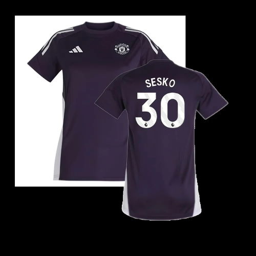 2025-2026 Man Utd Training Jersey (Aurora Plum) - Womens (Sesko 30)