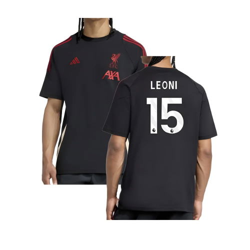 2025-2026 Liverpool Training Tee (Black) (Leoni 15)