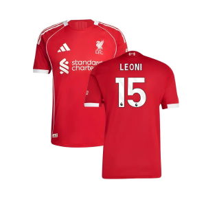 2025-2026 Liverpool Authentic Home Shirt (Leoni 15)