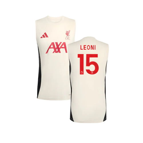 2025-2026 Liverpool Sleeveless Jersey (White) (Leoni 15)