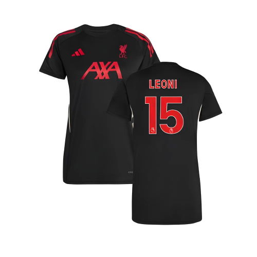 2025-2026 Liverpool Training Jersey (Black) - Womens (Leoni 15)