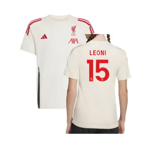 2025-2026 Liverpool Training Tee (White) - Kids (Leoni 15)