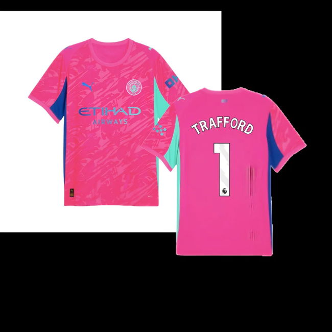 2025-2026 Man City Goalkeeper Home Shirt (Pink) (Trafford 1)