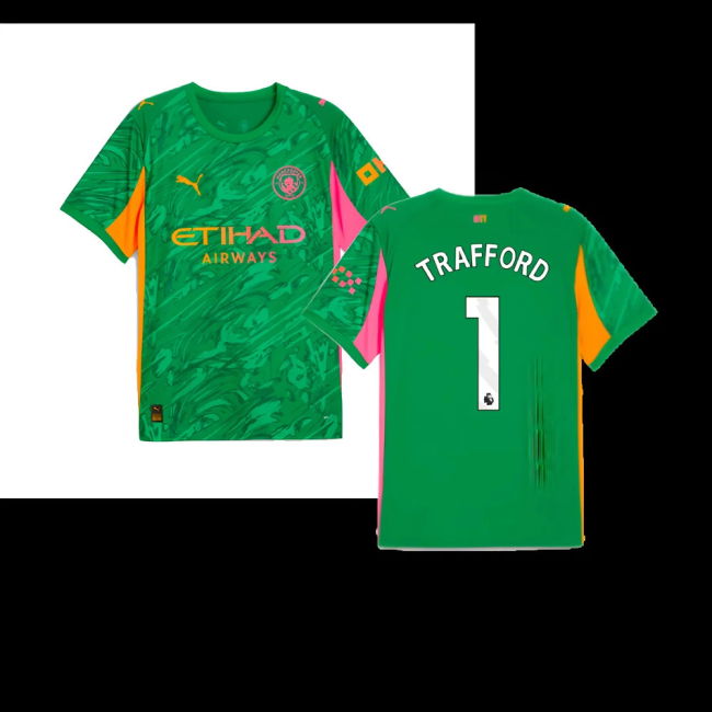 2025-2026 Man City Goalkeeper Away Shirt (Green) (Trafford 1)