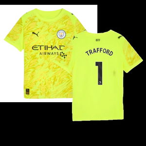 2025-2026 Man City Goalkeeper Third Shirt (Yellow) - Kids (Trafford 1)