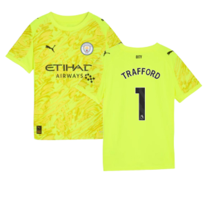 2025-2026 Man City Goalkeeper Third Shirt (Yellow) - Kids (Trafford 1)