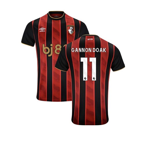 2025-2026 Bournemouth Home Shirt (Gannon Doak 11)