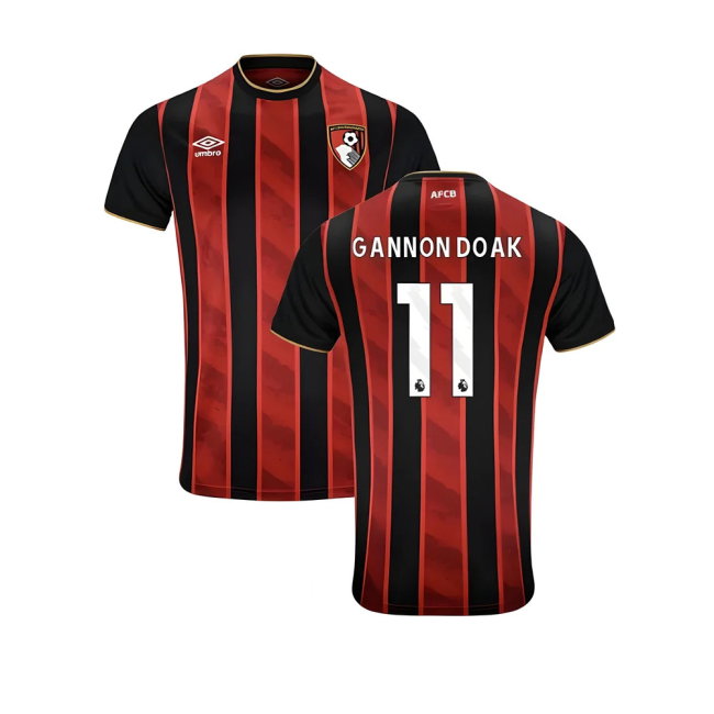 2025-2026 Bournemouth Home Shirt - Kids (Gannon Doak 11)
