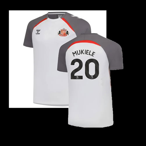 2025-2026 Sunderland Training Jersey (White) (Mukiele 20)