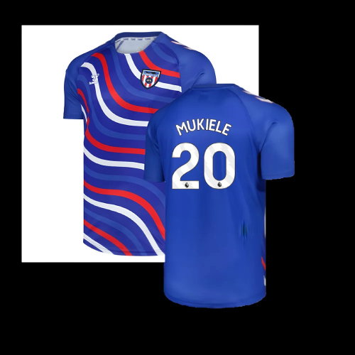 2025-2026 Sunderland Away Pre-Match Jersey (Blue) (Mukiele 20)