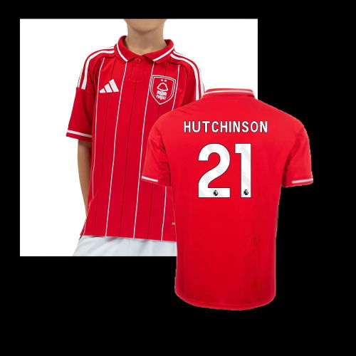 2025-2026 Nottingham Forest Home Shirt (Kids) (Hutchinson 21)