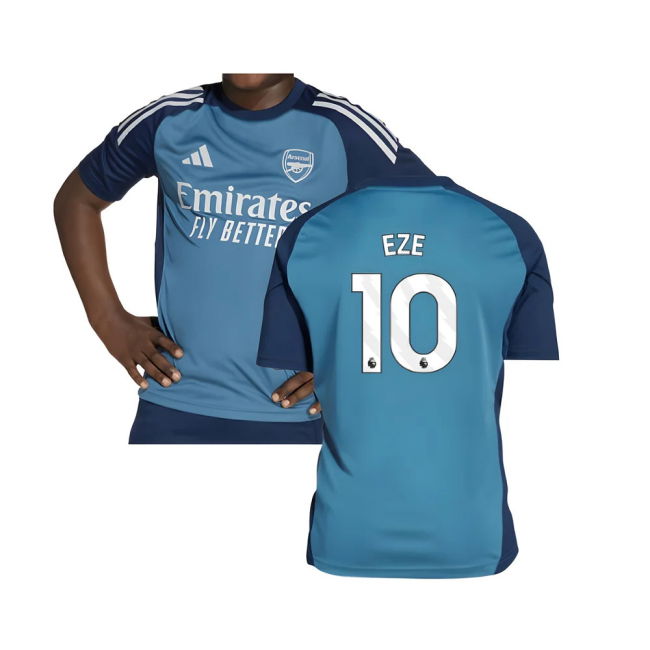 2025-2026 Arsenal Training Shirt (Blanch Blue) - Kids (Eze 10)