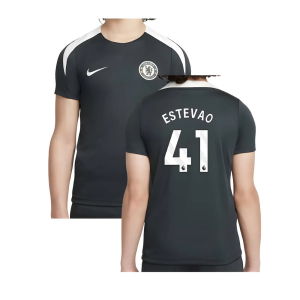 2025-2026 Chelsea Strike Training Shirt (Green) - Kids (Estevao 41)