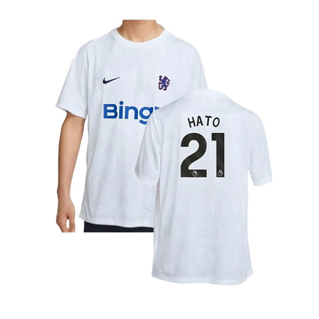 2025-2026 Chelsea Academy Pro Pre-Match Football Top (White) (Hato 21)