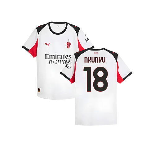 2025-2026 AC Milan Authentic Away Shirt (Nkunku 18)