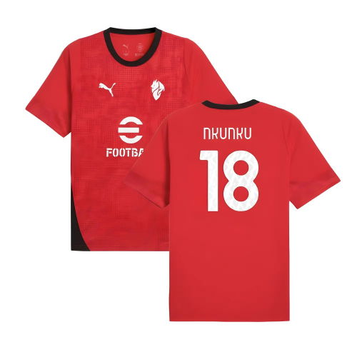 2025-2026 AC Milan Training Jersey (Red) (Nkunku 18)