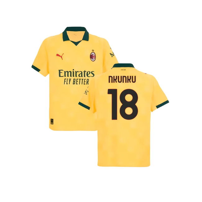 2025-2026 AC Milan Authentic Third Shirt (Nkunku 18)