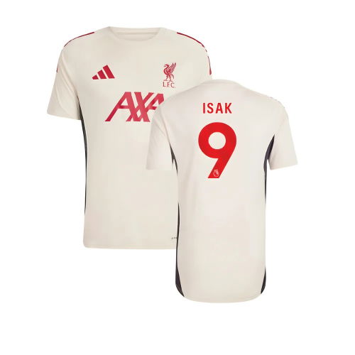 2025-2026 Liverpool Training Jersey (White) - Kids (Isak 9)