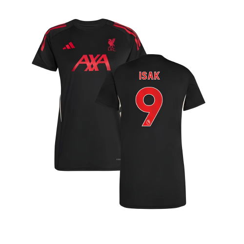 2025-2026 Liverpool Training Jersey (Black) - Womens (Isak 9)