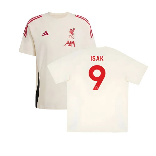2025-2026 Liverpool Training Tee (White) (Isak 9)