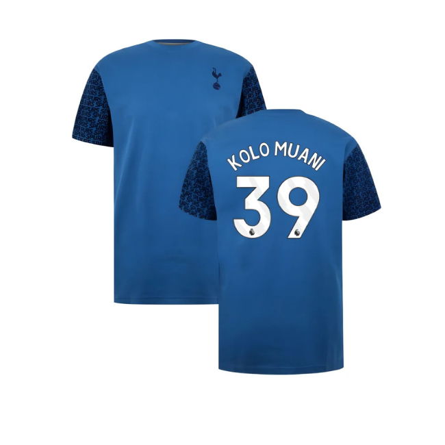 Tottenham Hotspur Graphic T-shirt (Blue) (Kolo Muani 39)