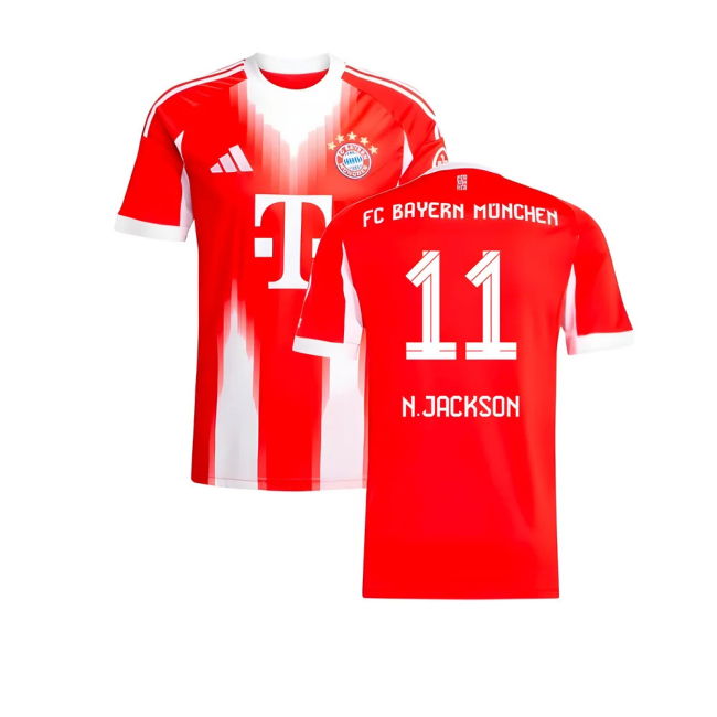 2025-2026 Bayern Munich Home Shirt (N.Jackson 11)