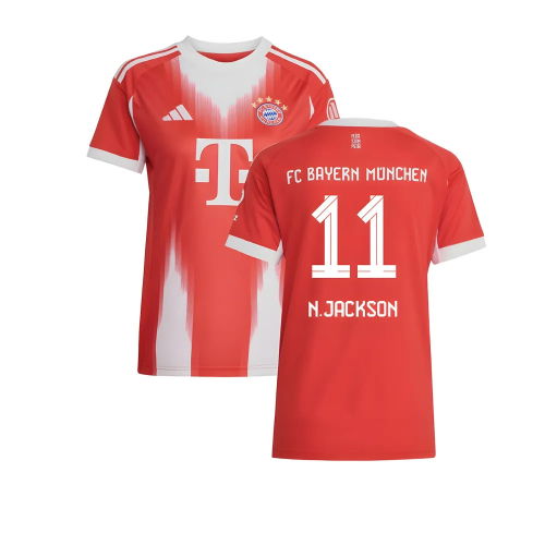 2025-2026 Bayern Munich Home Shirt (Womens) (N.Jackson 11)