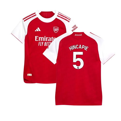 2025-2026 Arsenal Authentic Home Shirt (Womens) (Hincapie 5)