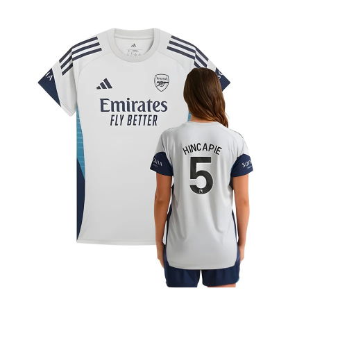 2025-2026 Arsenal Training Shirt (Grey Two) - Womens (Hincapie 5)