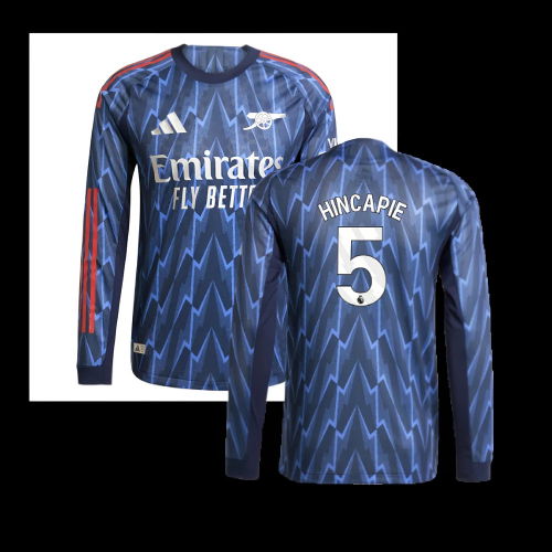 2025-2026 Arsenal Authentic Long Sleeve Away Shirt (Hincapie 5)