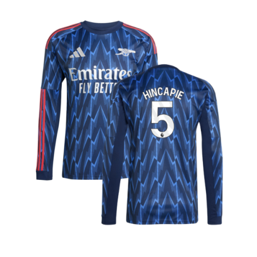 2025-2026 Arsenal Long Sleeve Away Shirt (Hincapie 5)