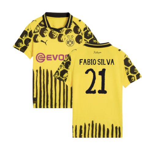 2025-2026 KIDSUPER x Borussia Dortmund CWC Shirt - Kids (Fabio Silva 21)