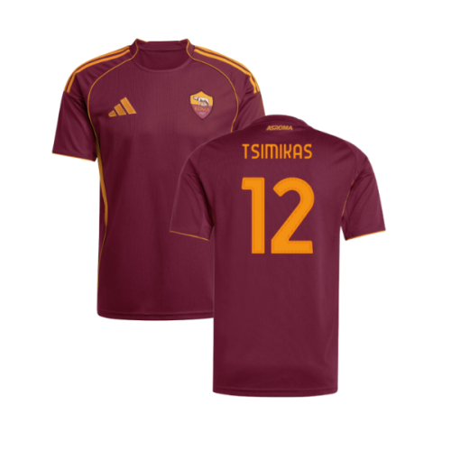 2025-2026 AS Roma Home Shirt (Tsimikas 12)