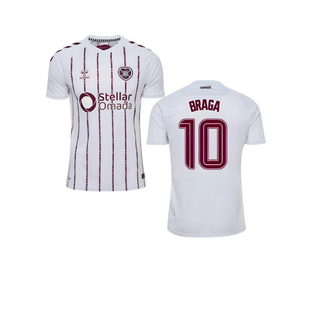2025-2026 Hearts Away Shirt (Braga 10)