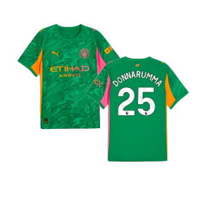 2025-2026 Man City Goalkeeper Away Shirt (Green) (Donnarumma 25)