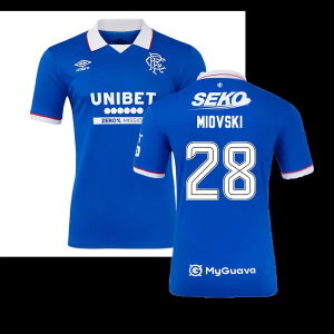 2025-2026 Rangers Authentic Home Shirt (Miovski 28)