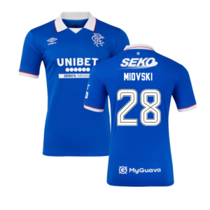 2025-2026 Rangers Authentic Home Shirt (Miovski 28)