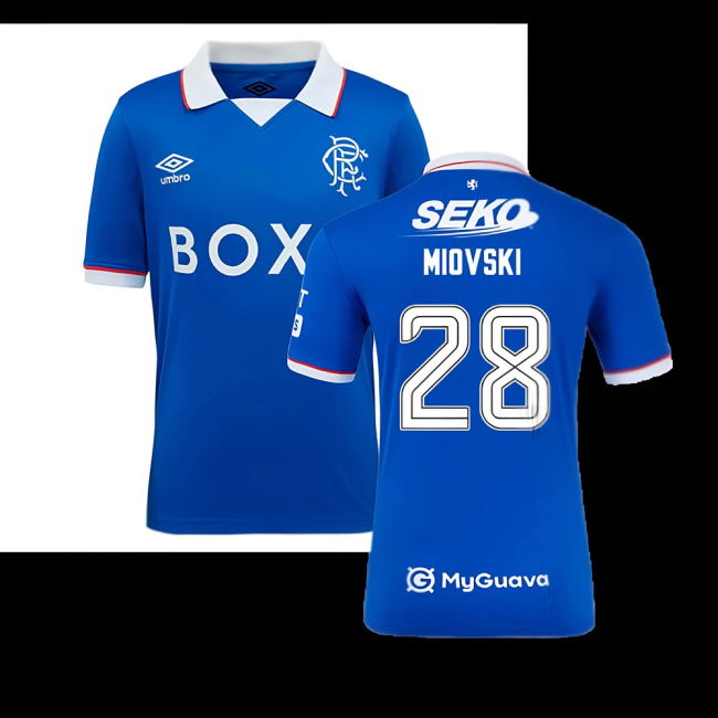 2025-2026 Rangers Home Shirt (Kids) (Miovski 28)