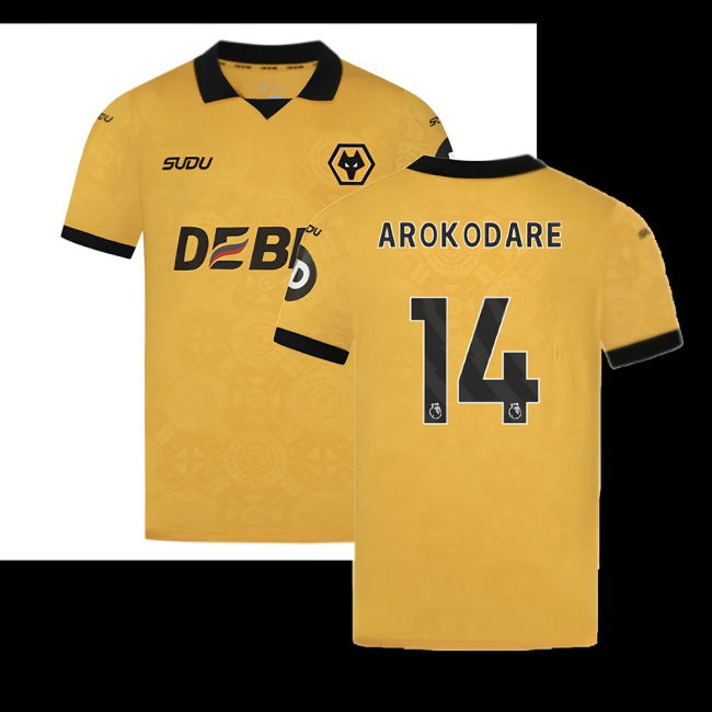 2025-2026 Wolves Home Shirt (Arokodare 14)