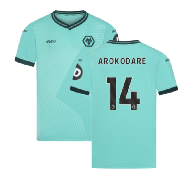 2025-2026 Wolves Away Shirt (Kids) (Arokodare 14)