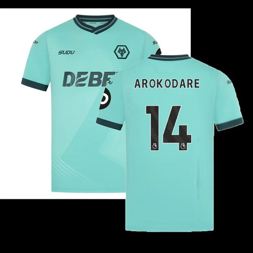 2025-2026 Wolves Away Shirt (Arokodare 14)