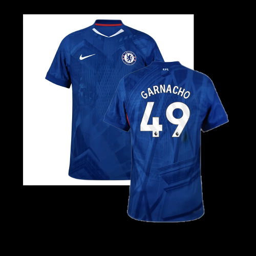 2025-2026 Chelsea Home Authentic Shirt (Garnacho 49)