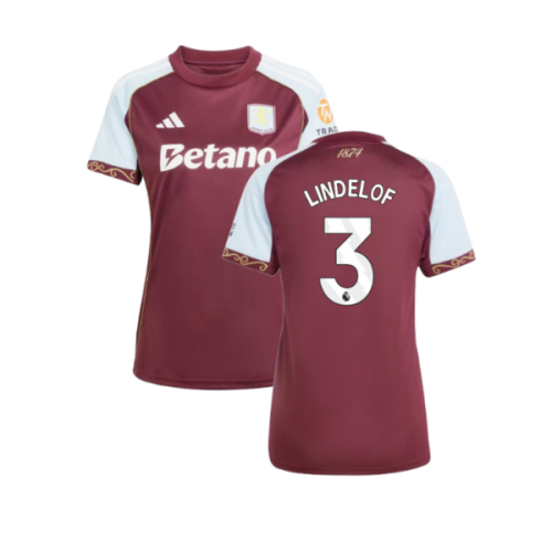 2025-2026 Aston Villa Home Shirt (Womens) (Lindelof 3)
