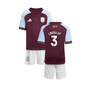 2025-2026 Aston Villa Home Mini Kit (Lindelof 3)