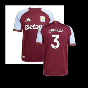 2025-2026 Aston Villa Authentic Home Shirt (Lindelof 3)