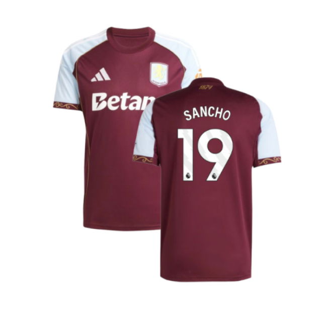 2025-2026 Aston Villa Home Shirt (Sancho 19)