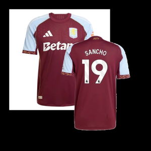 2025-2026 Aston Villa Authentic Home Shirt (Sancho 19)