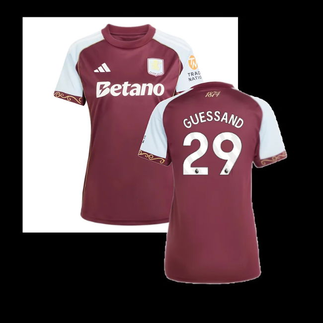 2025-2026 Aston Villa Home Shirt (Womens) (Guessand 29)